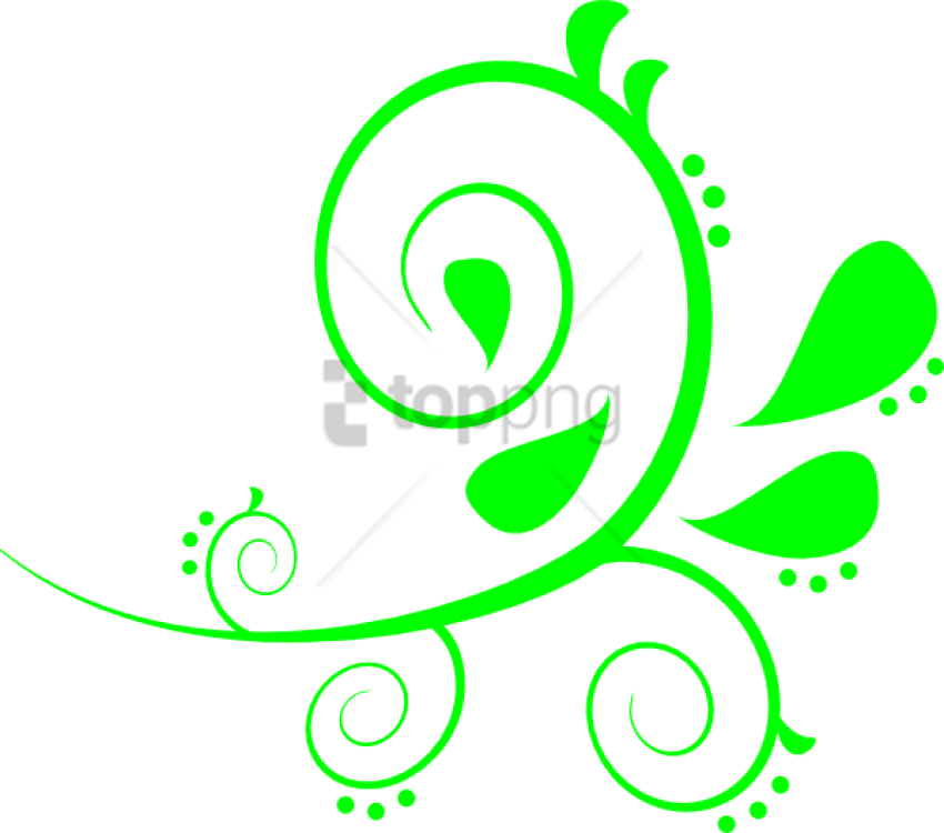 Free Png Curved Line Design Png Image With Transparent - Transparent Background Clipart Swirls (850x750), Png Download