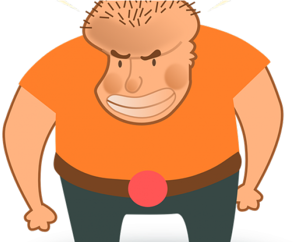 Cartoon Angry Man - Angry Guy Cartoon Png (640x480), Png Download