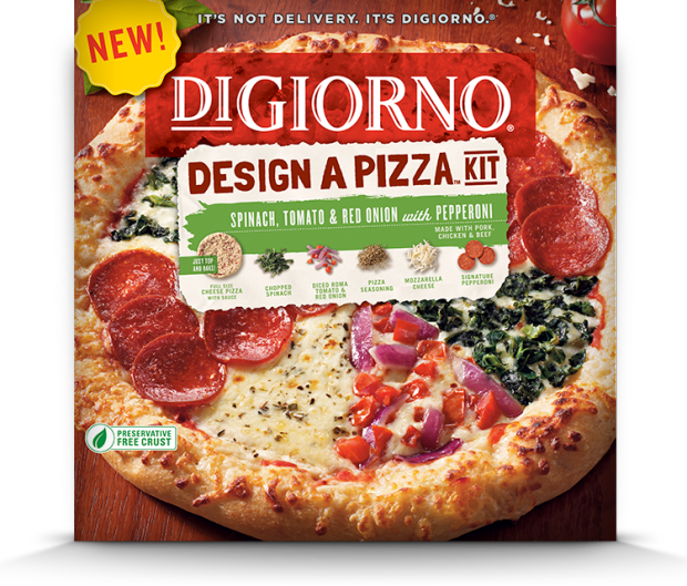 Pizza Png Best Bite Digiorno Design A Pizza Kit Food - Digiorno Design A Pizza (620x529), Png Download