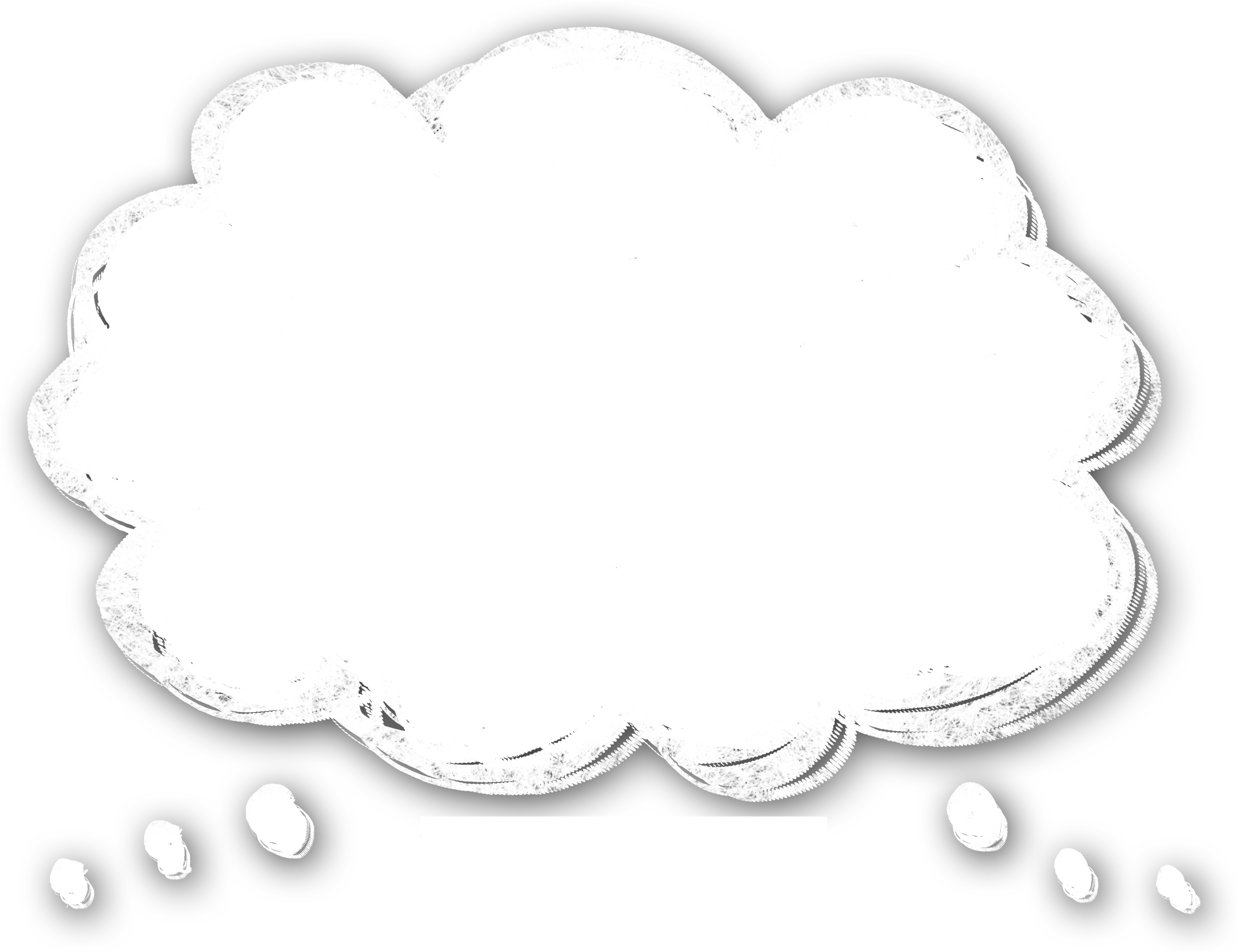 Blank Thought Bubble - Illustration (3300x2550), Png Download