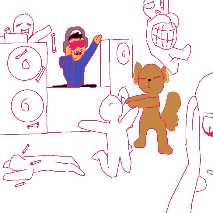 Party Editz - Cartoon (700x700), Png Download