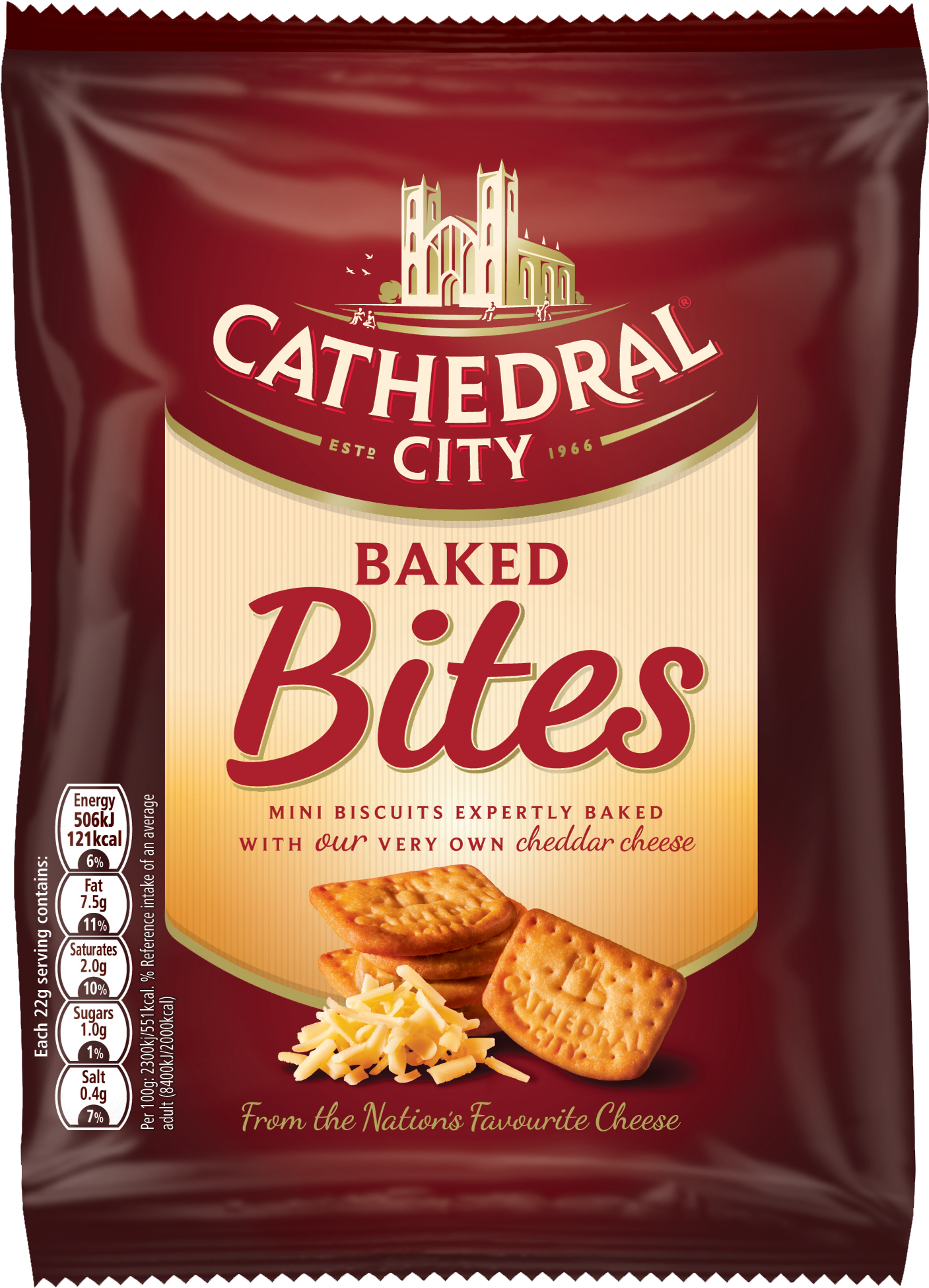 Cathedral City Baked Bites (1640x2089), Png Download