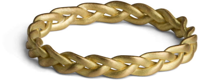 Jane Kønig Small Braided Ring (1000x1000), Png Download