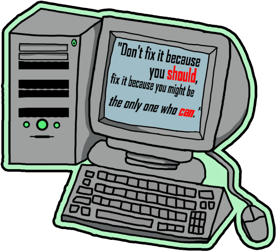 Open - Personal Computer (2000x1556), Png Download