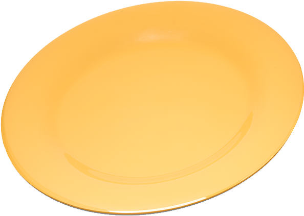 Carlisle Dinner Plate Plastic 10-1/2" Dia - Plate (636x636), Png Download