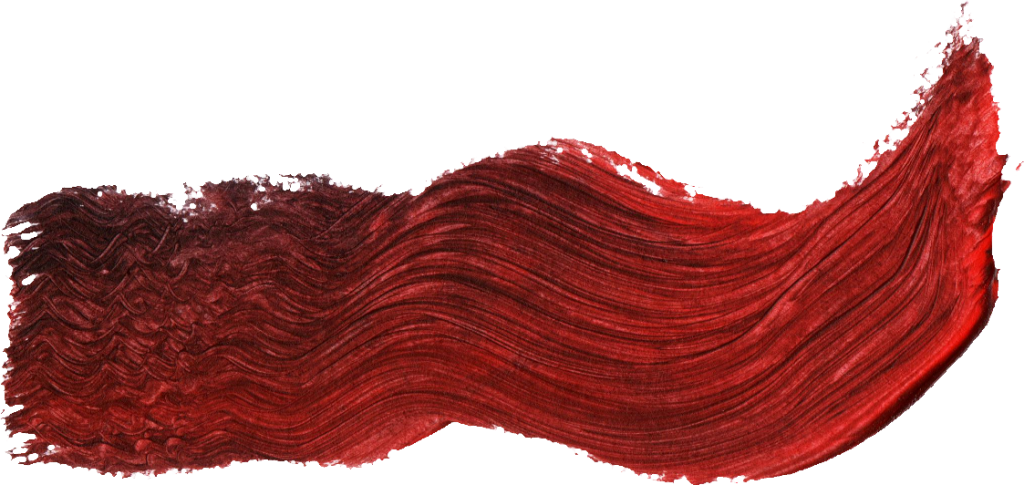40 Paint Brush Stroke Vol - Red Hair (1024x485), Png Download