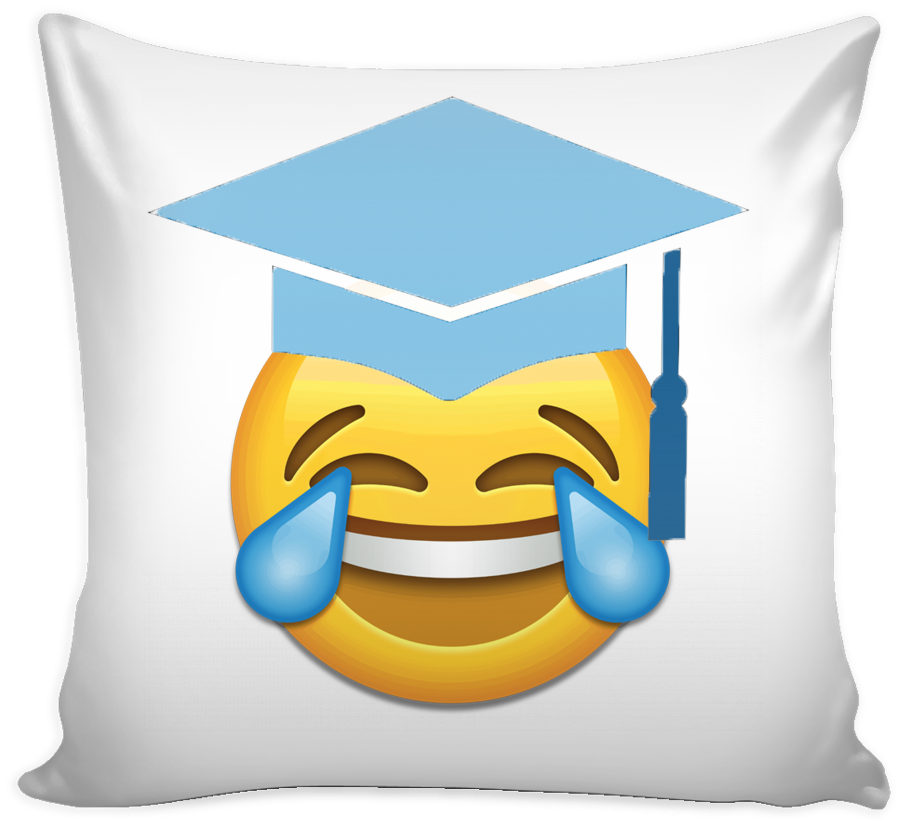 Emoji Cry Happy Pillow - Whatsapp Faccina Che Ride (1024x1024), Png Download