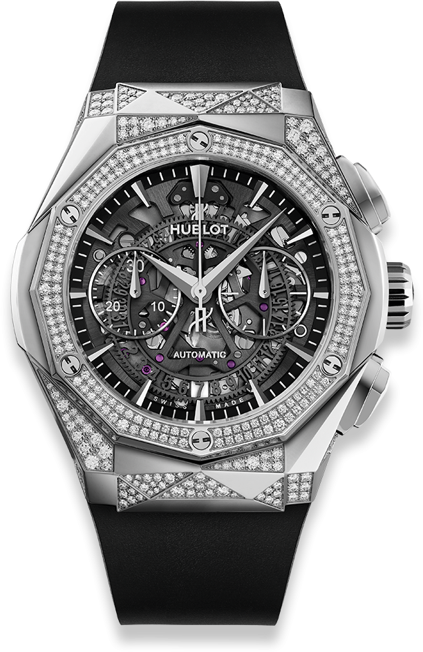 Classic Fusion Aerofusion Chronograph Orlinski Titanium (1000x1000), Png Download