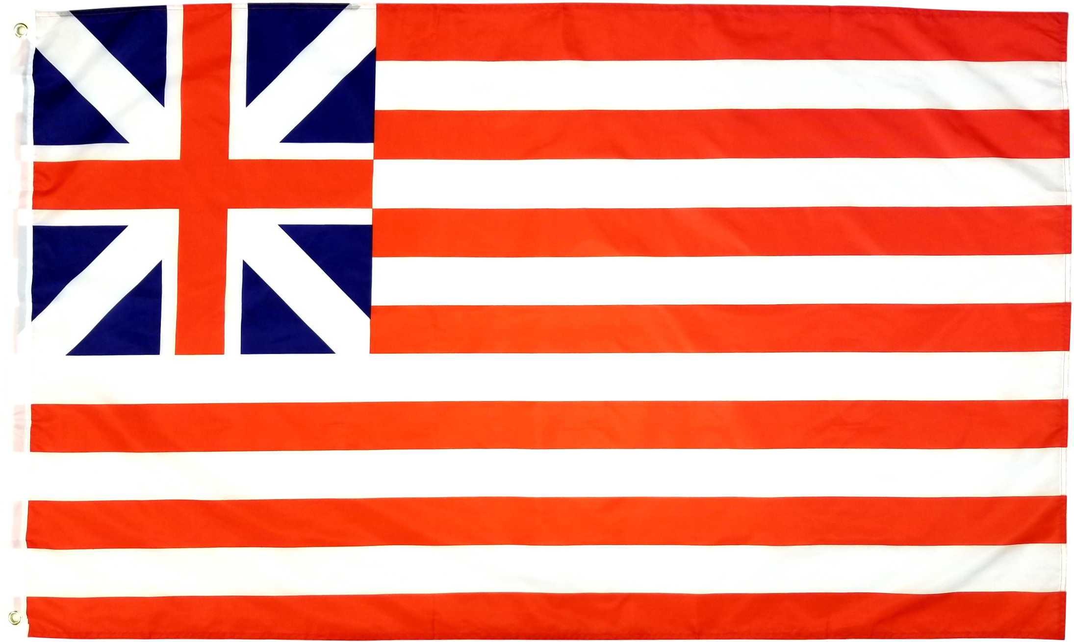 Foot British Flag Double Stitched Union Flag With Brass - Grand Union Flag (2393x1793), Png Download