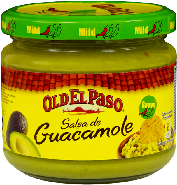 Old El Paso Mild Guacamole Salsa 200 G - Old El Paso Guacamole Dip (1024x1024), Png Download
