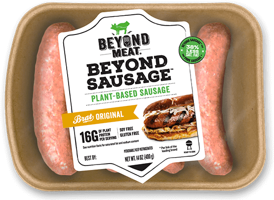 Beyond Sausage® Brat Original - Beyond Meat Sausage Brat (647x476), Png Download
