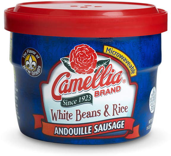 White Beans And Rice Andouille Sausage - Camellia Beans (623x588), Png Download