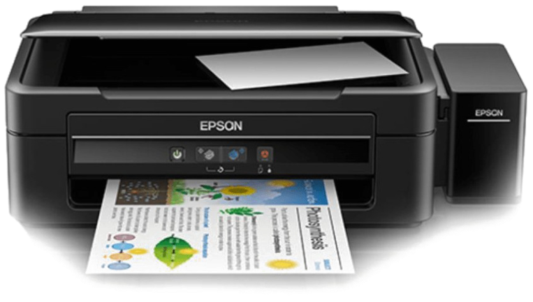 Colored Printer Png Transparent Image - Epson L380 Printer Driver (800x629), Png Download