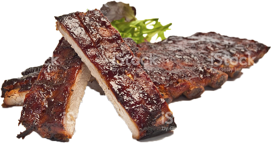 Ribs Png - Pork Ribs On Bbq Png (1024x681), Png Download