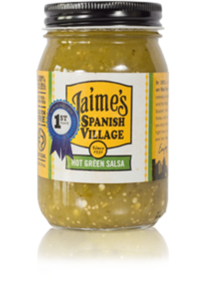Jaime's Spanish Village Hot Green Salsa - Achaar (600x600), Png Download