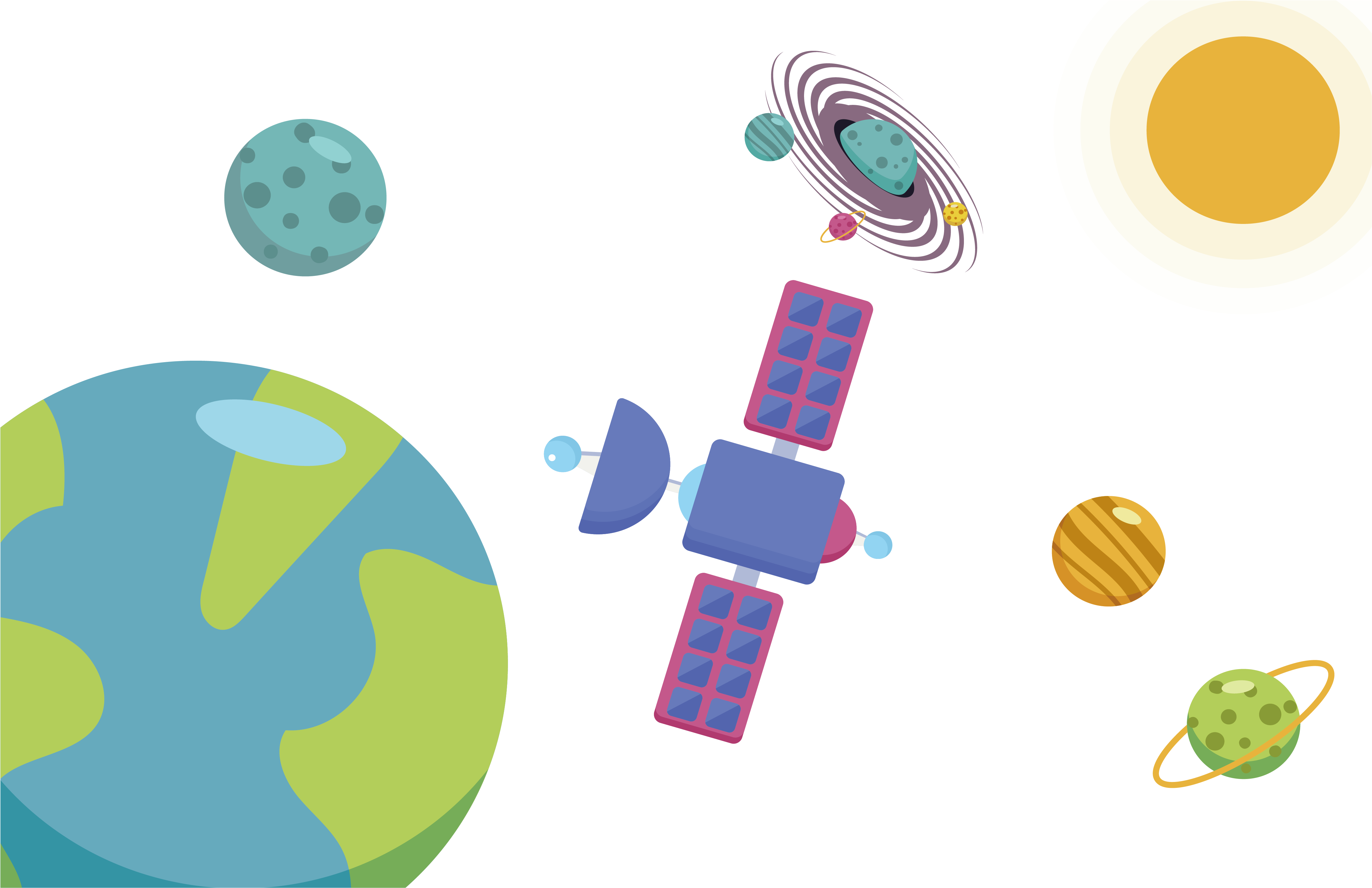 Royalty Free Spacecraft Satellite Adobe Outer Space - Adobe Satellite (5242x3455), Png Download