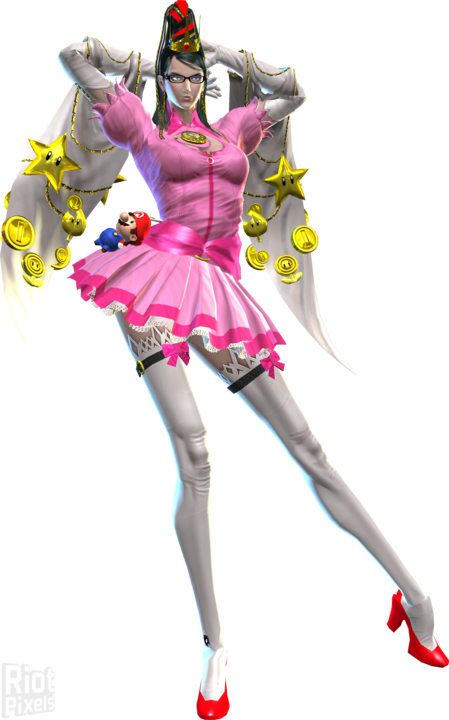 Bayonetta Princess Peach Outfit (449x720), Png Download