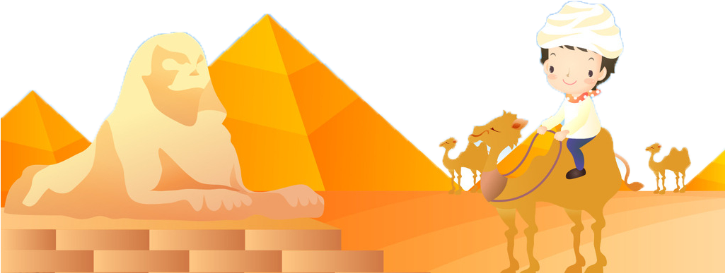 Sphynx Clipart Egyptian Sphinx - พื้น หลัง การ์ตูน ทะเลทราย (1024x427), Png Download