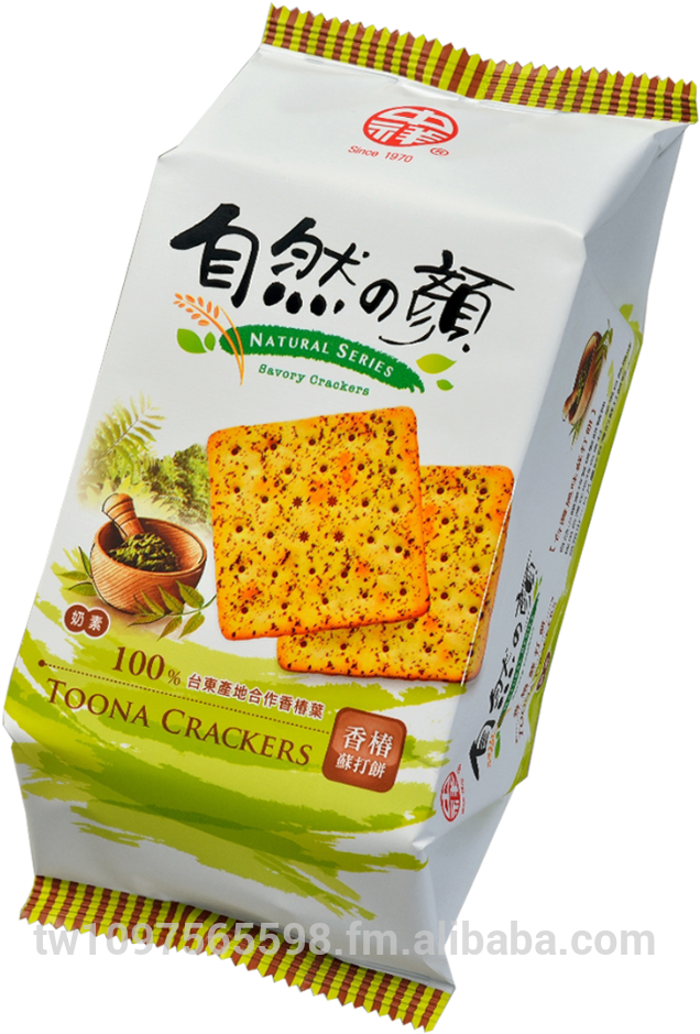 Taiwan Soda Crackers, Taiwan Soda Crackers Manufacturers - 中 祥 自然 之 顏 蔬菜 蘇打 餅乾 獨 享 包 (717x1000), Png Download
