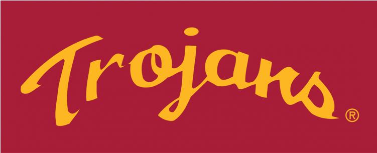 Usc Trojans Iron On Stickers And Peel-off Decals - Calligraphy (750x930), Png Download