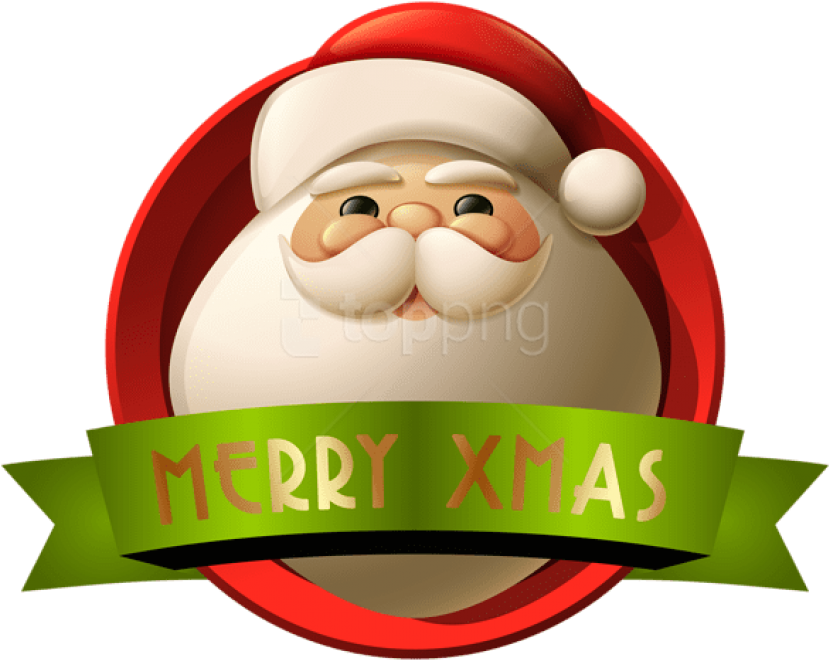Free Png Santa Merry Xmas Decoration Png Clip-art Png - New Year Png Santa (850x675), Png Download