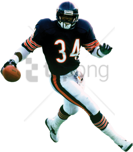 Free Png Download Chicago Bears Player Png Images Background - Walter Payton Signed (480x668), Png Download
