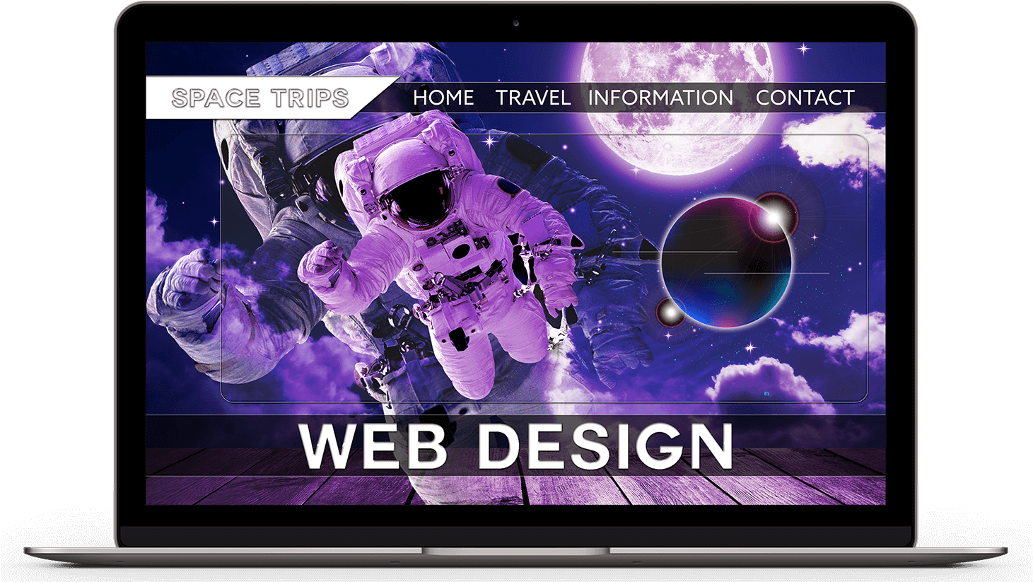 Wes Creative Web Design, Graphic Design, Film & Photography - Led-backlit Lcd Display (1526x972), Png Download