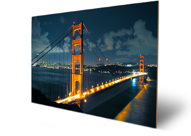 General Night Golden Gate Bridge - Golden Gate Bridge (800x600), Png Download