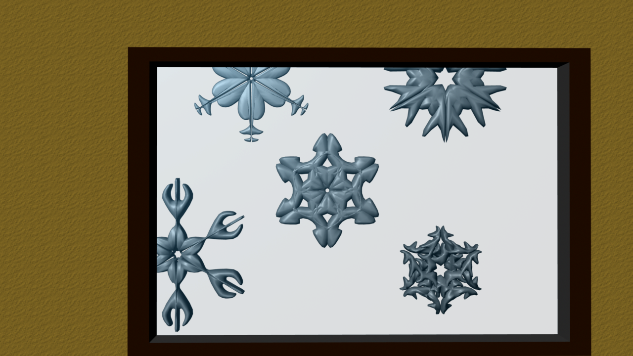 We Created A Window To View The Snowflakes And Added - Picture Frame (1280x720), Png Download