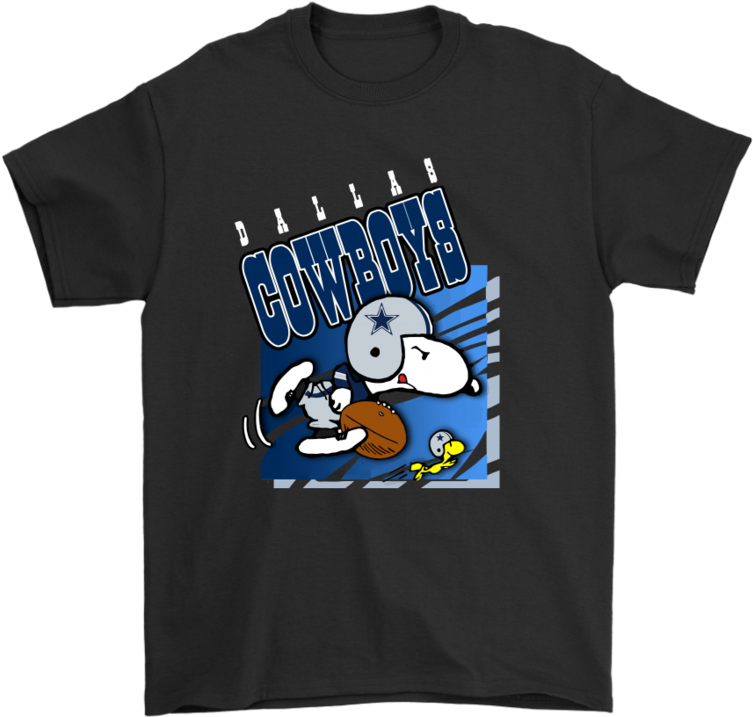 Dallas Cowboys Football Woodstock And Snoopy Shirts-snoopy - Snoopy Stitch (900x900), Png Download