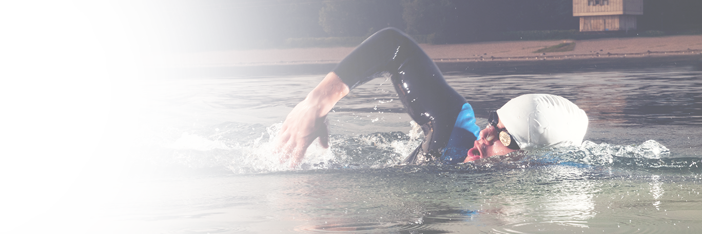Swimmer - Open Water Swimming (1368x457), Png Download