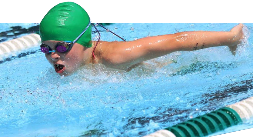 Swim Team - Butterfly Stroke (835x452), Png Download