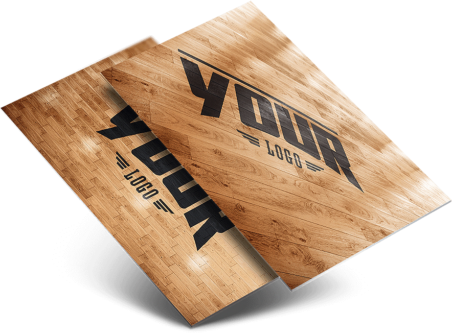 Basketball Court Photoshop Template Mockup - Plywood (900x672), Png Download