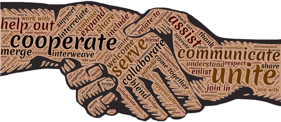 Congrats - Collaboration Handshake (960x480), Png Download