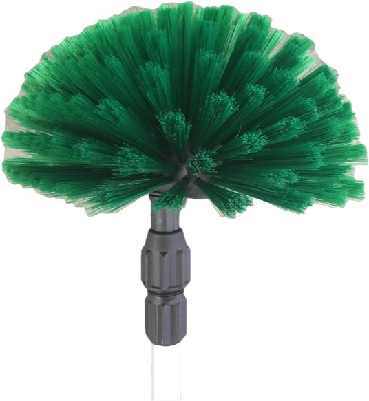 Brown's Tufted Cobweb Brush Complete With Telescopic - Rake (588x640), Png Download