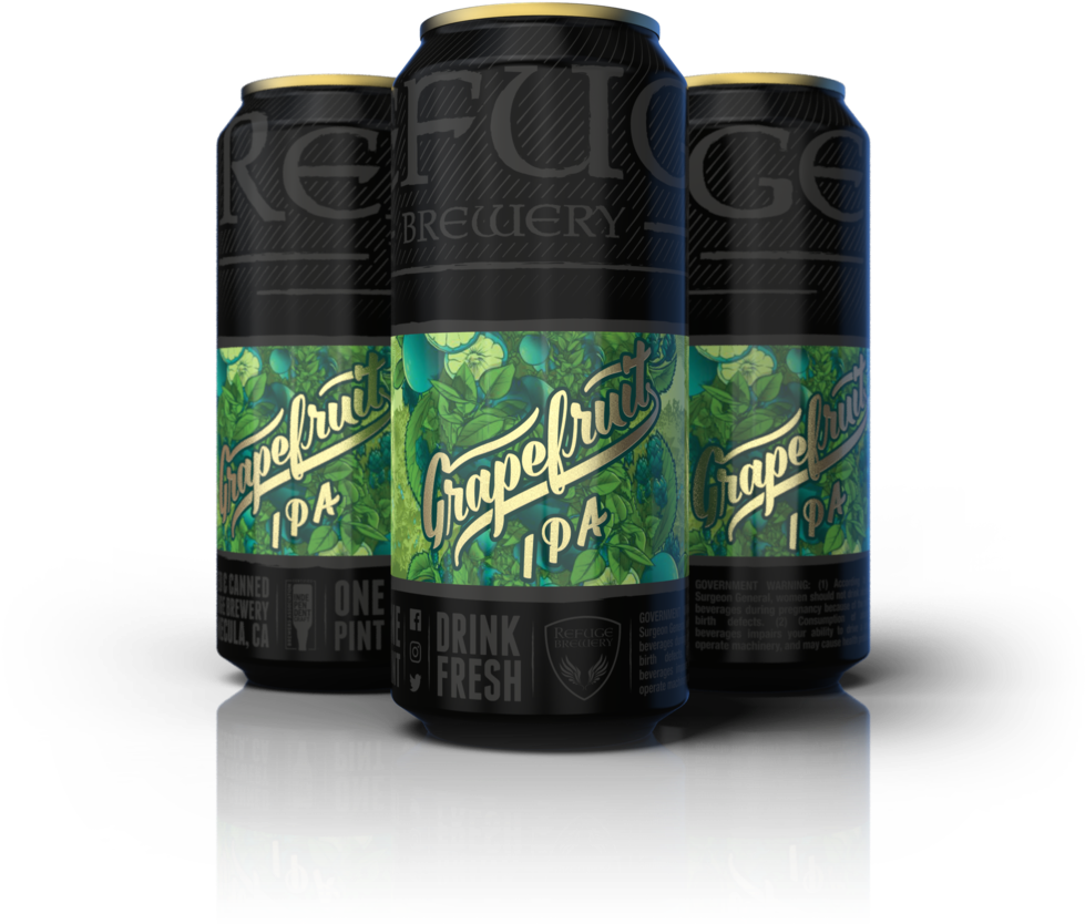 Grapefruit Ipa Refuge - Refuge Blood Orange Wit (1000x1000), Png Download