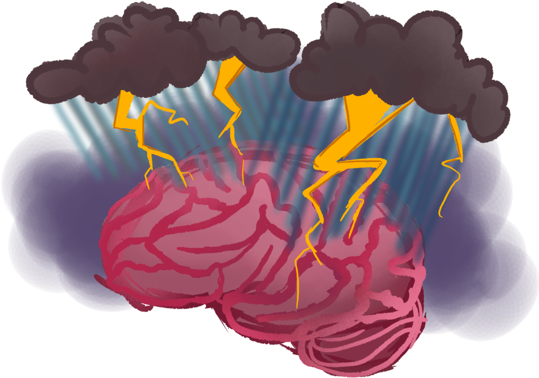 Depression Changes The Brain Over Time - Illustration (1080x900), Png Download