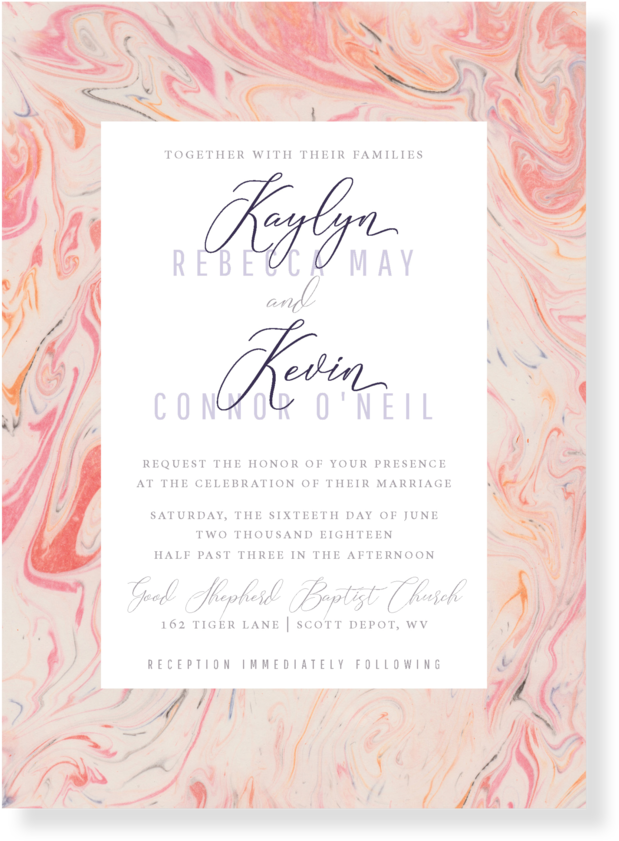 Blush Marble - Rose (1000x1400), Png Download