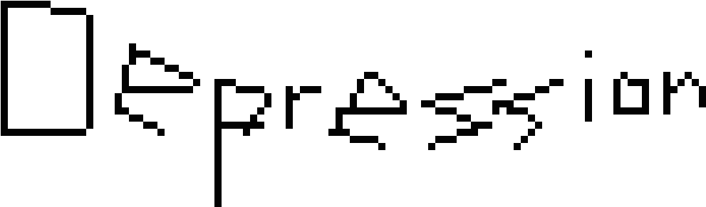 Depression Direct Image Link - Line Art (1180x400), Png Download