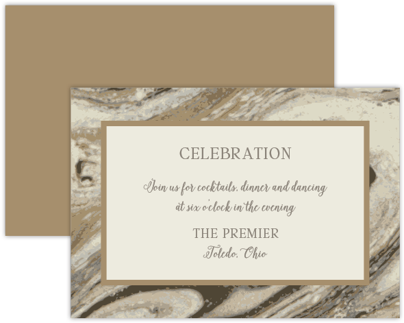 Marbled-receptioncard - Place Card (864x864), Png Download