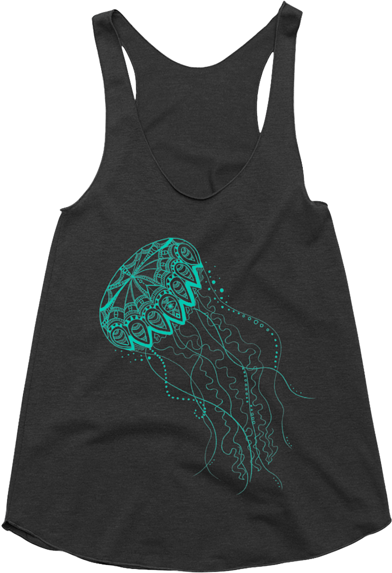 Third-eye Jelly Tank - Shirt (1348x1202), Png Download