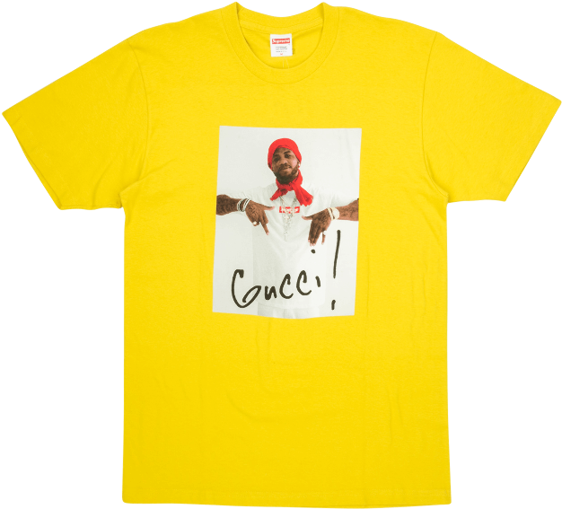 Supreme Gucci Mane Tee - T Shirts Supreme New York (1000x600), Png Download