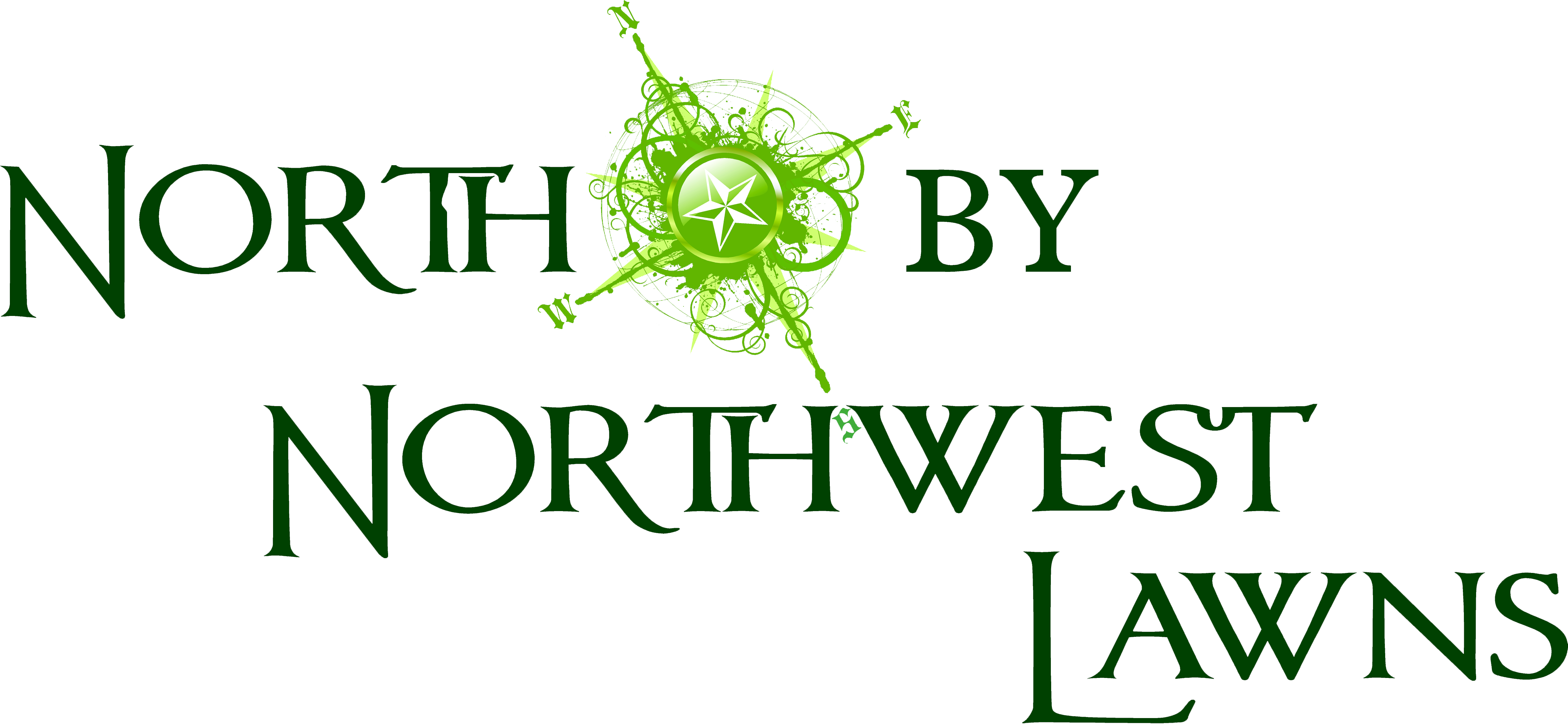 North By Northwest Lawns - Graphic Design (4760x2200), Png Download