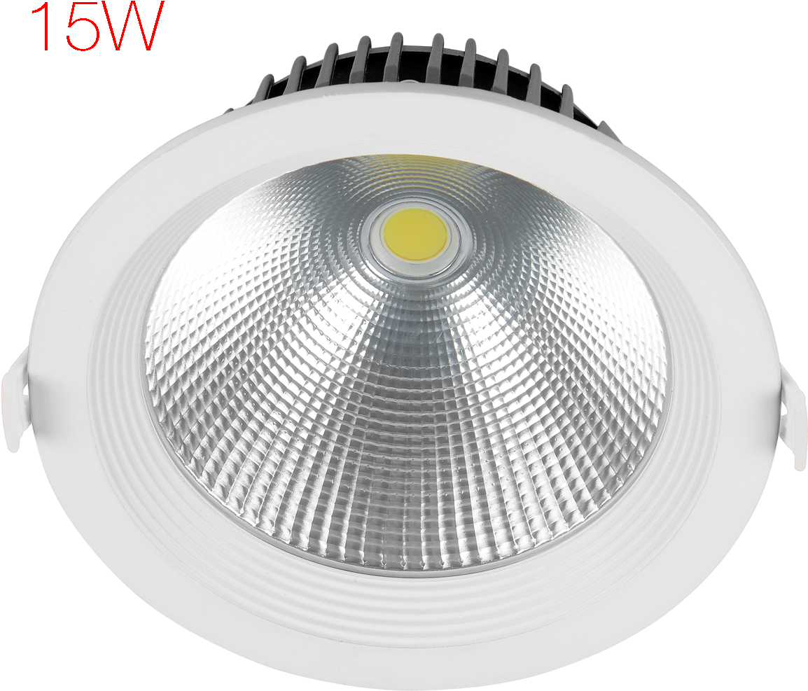 Led Crysta Cob Downlighter 15 W 3000 K - Light (1200x1140), Png Download