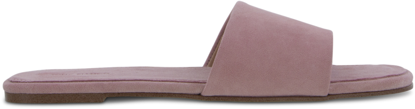 Paloma Dusty Pink Kid Suede Flats - Suede (1000x403), Png Download