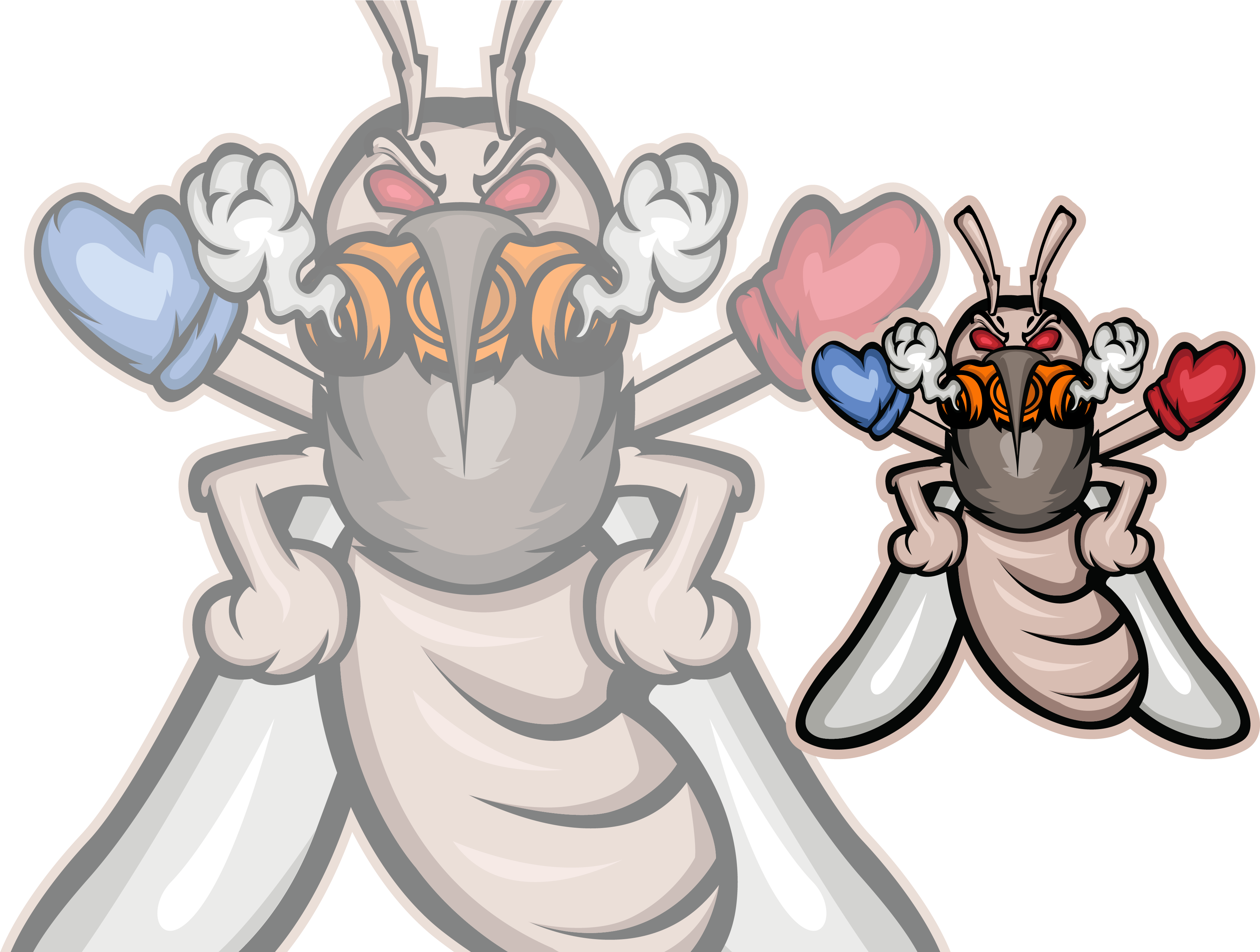 Mosquito1 - - Cartoon (3756x2817), Png Download