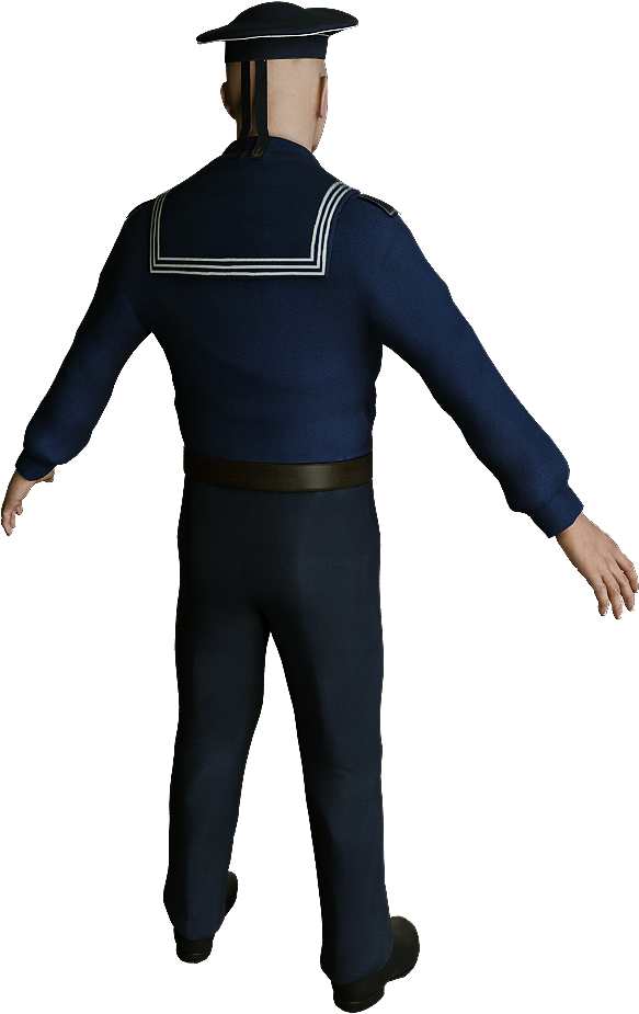 Sailor 01 - Standing (768x1024), Png Download