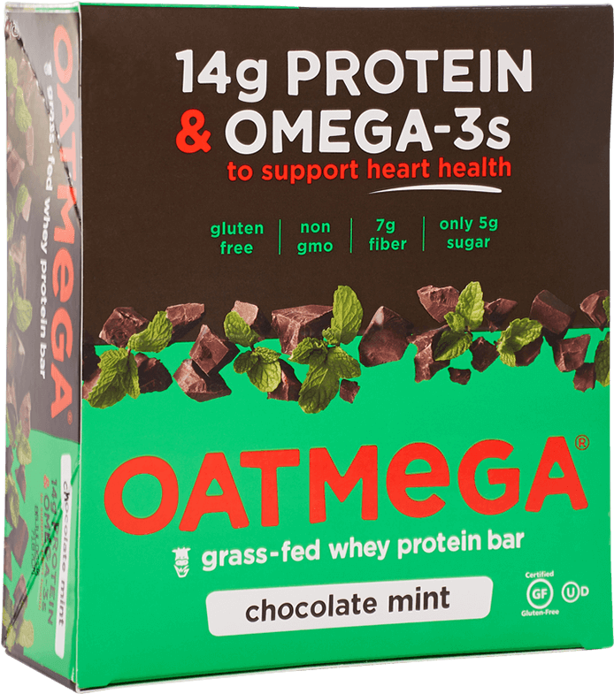 Oatmega Chocolate Mint Crisp Protein Bar - Oatmega Chocolate Mint (735x1000), Png Download
