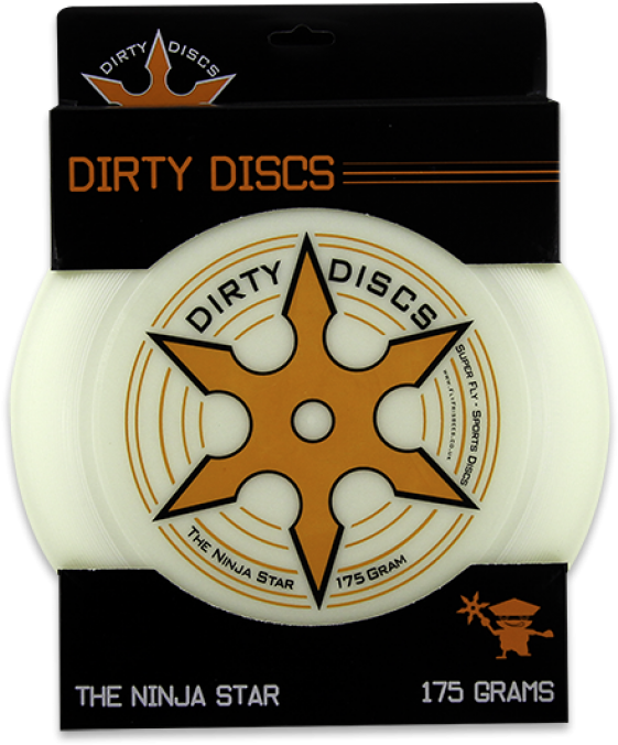 Dirty Disc Ninja Star Frisbee - Paw (765x937), Png Download