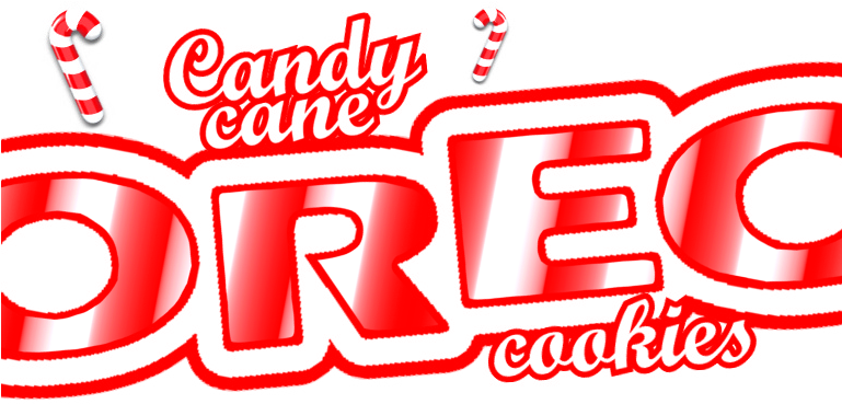 Candy Cane Oreo Cookies (768x403), Png Download